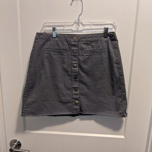 button down mini skirt